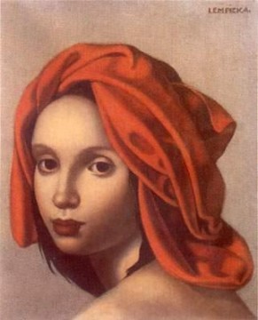 Tamara de Lempicka œuvres - le turban orange 1935 contemporain Tamara de Lempicka